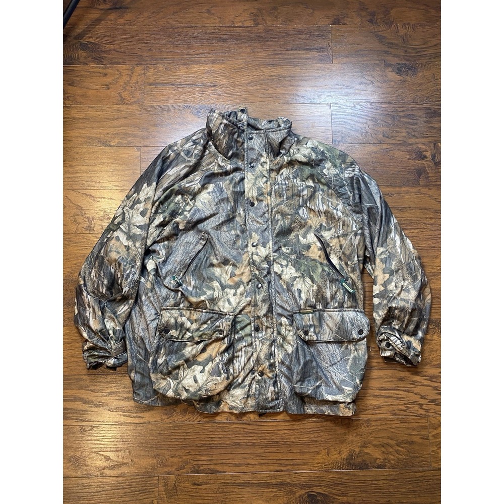 Vtg Remington Jacket Mens L Realtree Mossy Oak Break Up Camo Insulated